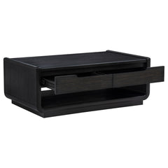 Leandro Burnished Black 3-piece Wood Coffee and End Table Set - Ornate Home