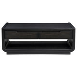 Leandro Burnished Black 3-piece Wood Coffee and End Table Set - Ornate Home