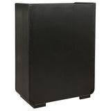 Leandro Burnished Black 5-drawer Bedroom Chest of Drawers - Ornate Home