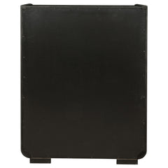Leandro Burnished Black 5-drawer Bedroom Chest of Drawers - Ornate Home