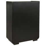 Leandro Burnished Black 5-piece California King Bedroom Set - Ornate Home