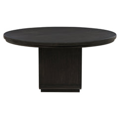 Leandro Burnished Black 60-inch Round Dining Table - Ornate Home