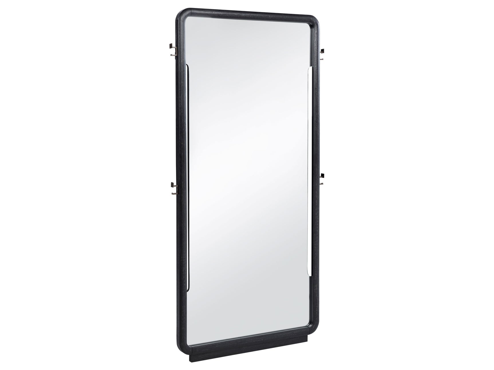 Leandro Burnished Black 76-inch Full Length Floor Mirror - Ornate Home