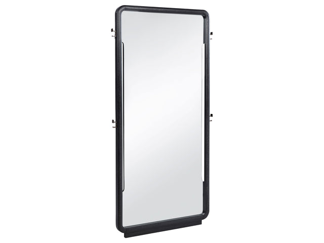 Leandro Burnished Black 76-inch Full Length Floor Mirror - Ornate Home