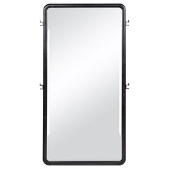 Leandro Burnished Black 76-inch Full Length Floor Mirror - Ornate Home