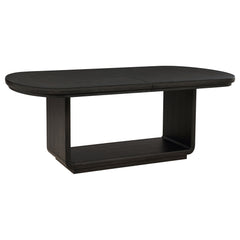 Leandro Burnished Black 78-inch Extension Dining Room Table - Ornate Home