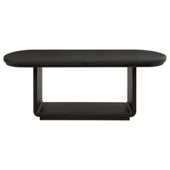 Leandro Burnished Black 78-inch Extension Dining Room Table - Ornate Home