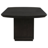Leandro Burnished Black 78-inch Extension Dining Room Table - Ornate Home