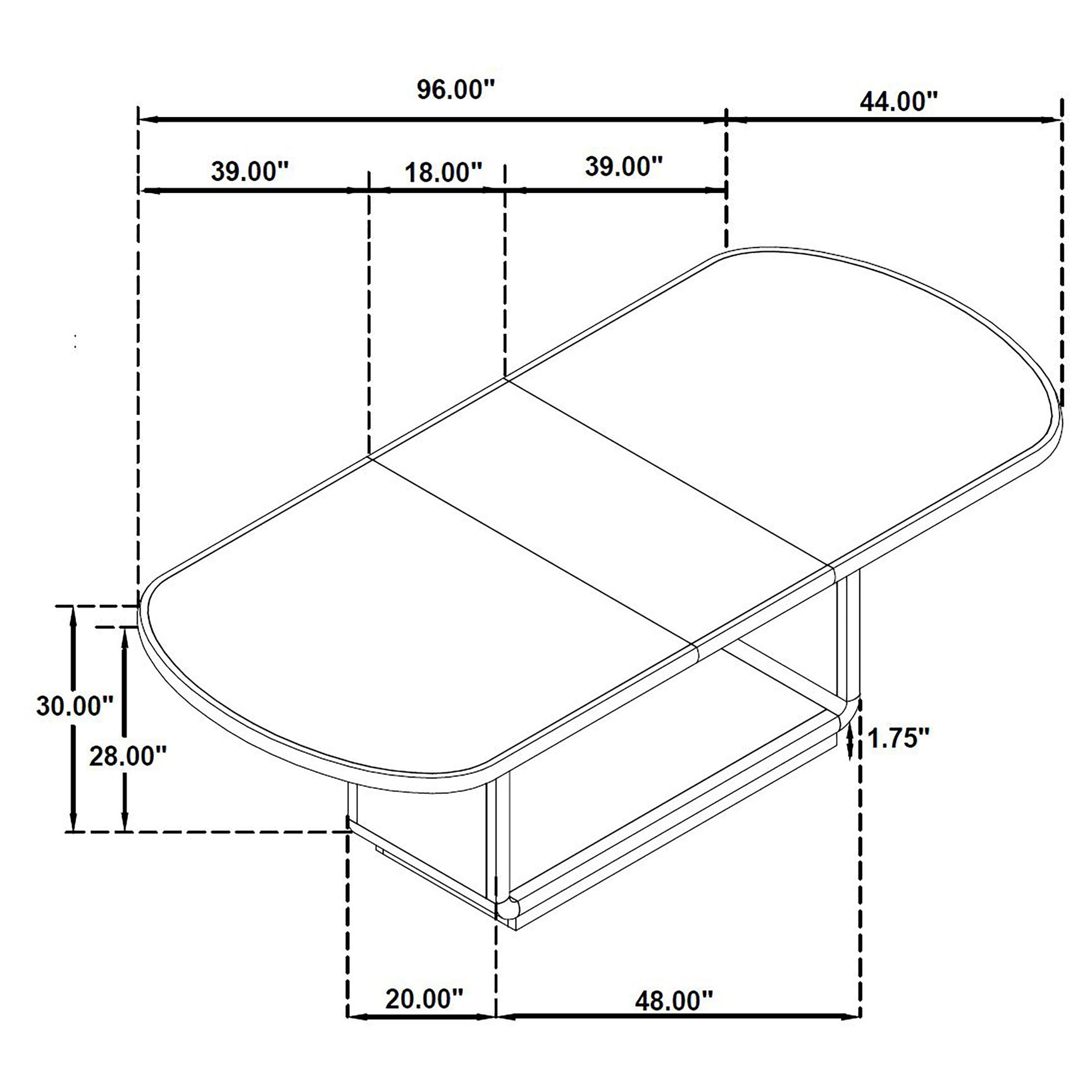 Leandro Burnished Black 78-inch Extension Dining Room Table - Ornate Home