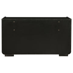 Leandro Burnished Black 8-drawer Bedroom Dresser Cabinet - Ornate Home