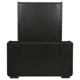 Leandro Burnished Black 8-drawer Bedroom Dresser with Mirror - Ornate Home