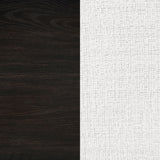 Leandro Burnished Black/Cream Upholstered Dining Arm Chair (Set of 2) - Ornate Home