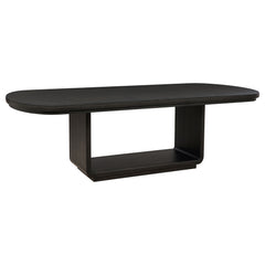 Leandro Cream/Burnished Black 7-piece Rectangular Dining Table Set - Ornate Home