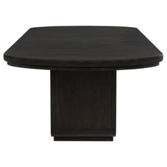 Leandro Cream/Burnished Black 7-piece Rectangular Dining Table Set - Ornate Home