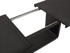 Leandro Cream/Burnished Black 7-piece Rectangular Dining Table Set - Ornate Home