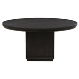 Leandro Cream/Burnished Black 7-piece Round Dining Table Set - Ornate Home