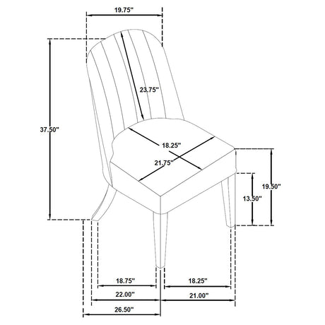 Leandro Cream/Burnished Black 7-piece Round Dining Table Set - Ornate Home