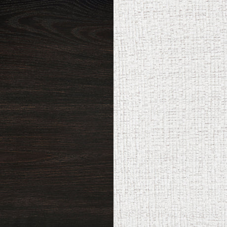 Leandro Cream/Burnished Black Upholstered Dining Side Chair (Set of 2) - Ornate Home