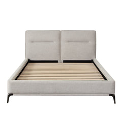 Leandro Mist Sand Fabric Bed - Ornate Home