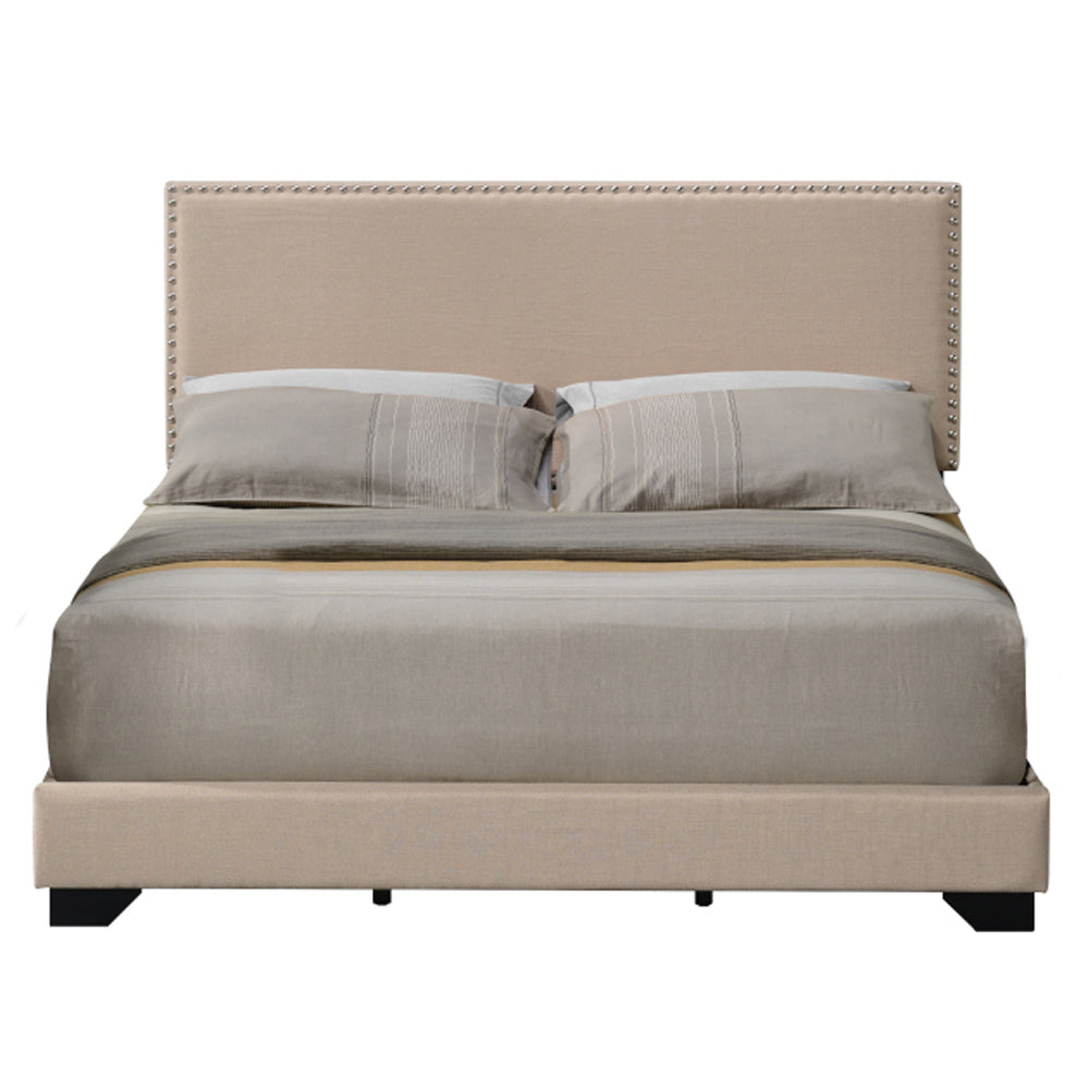 Leandros Beige Queen Bed - Ornate Home