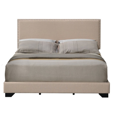 Leandros Beige Queen Bed - Ornate Home