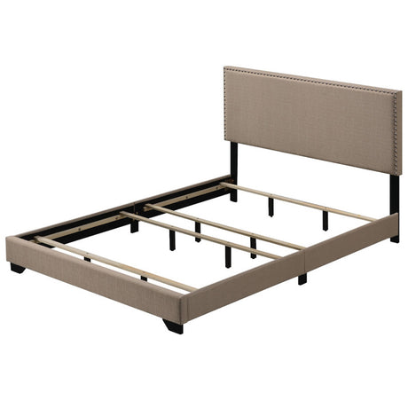 Leandros Beige Queen Bed - Ornate Home