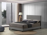 Leandros Light Gray Queen Bed - Ornate Home