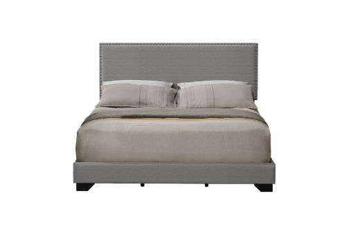 Leandros Light Gray Queen Bed - Ornate Home