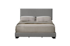 Leandros Light Gray Queen Bed - Ornate Home