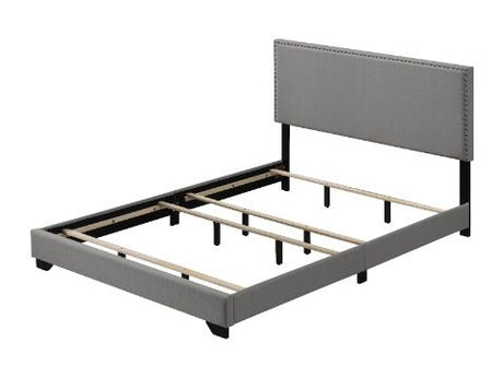 Leandros Light Gray Queen Bed - Ornate Home