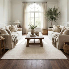 Leanna Cream Washable Area Rug - Ornate Home