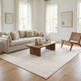 Leanna Cream Washable Area Rug - Ornate Home