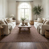 Leanna Light Brown Washable Area Rug - Ornate Home