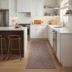 Leanna Light Brown Washable Area Rug - Ornate Home