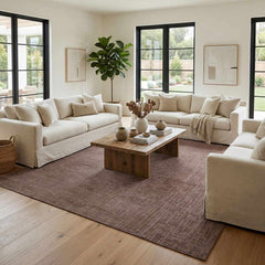 Leanna Light Brown Washable Area Rug - Ornate Home