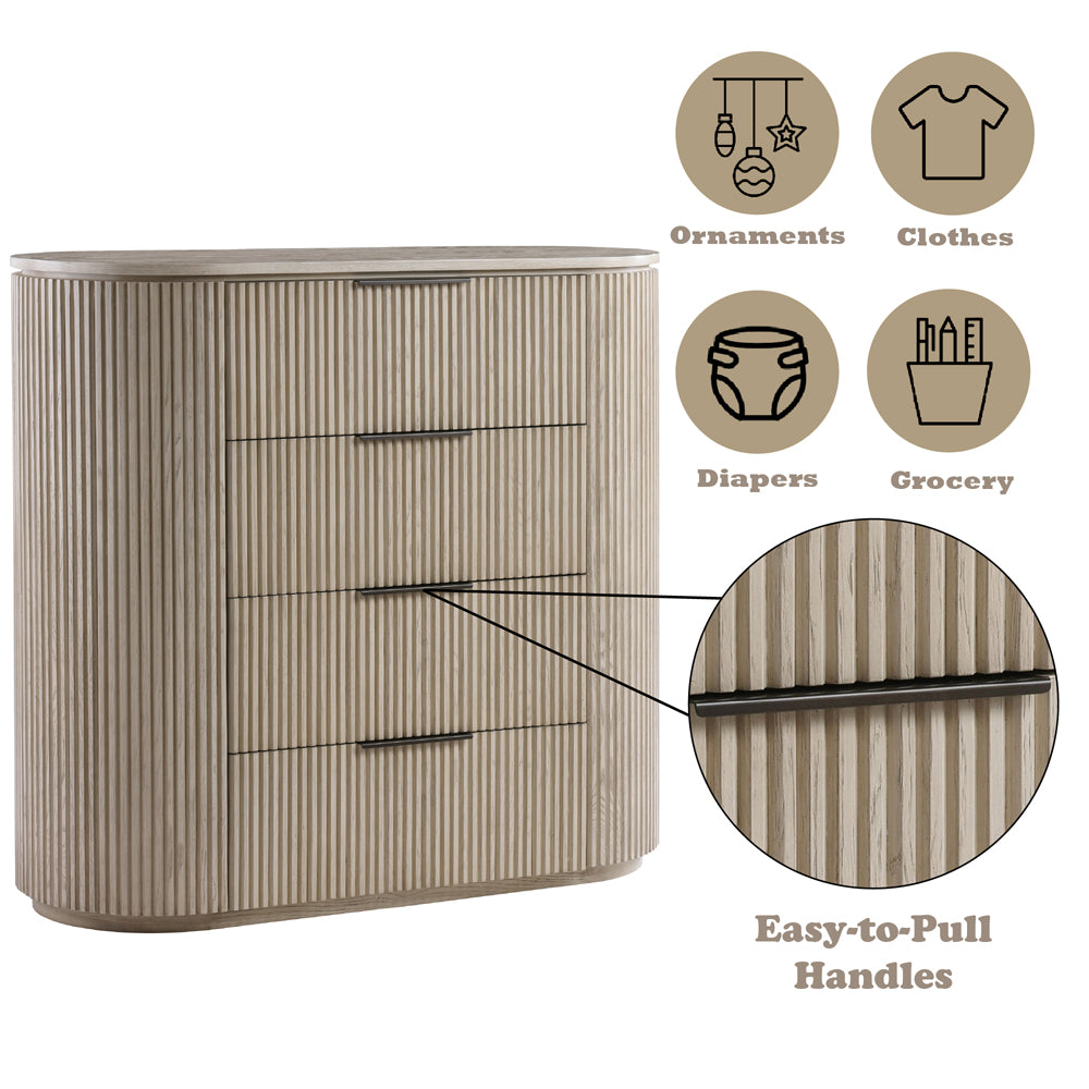 Leanna Light Oak Chest - Ornate Home