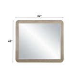 Leanna Light Oak Mirror - Ornate Home
