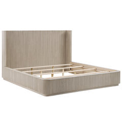 Leanna Light Oak Queen Bed - Ornate Home