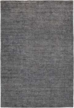 Lecompton Solid Charcoal Viscose Rug - Clearance - Ornate Home