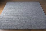 Lecompton Solid Charcoal Viscose Rug - Clearance - Ornate Home