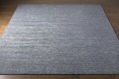 Lecompton Solid Charcoal Viscose Rug - Clearance - Ornate Home