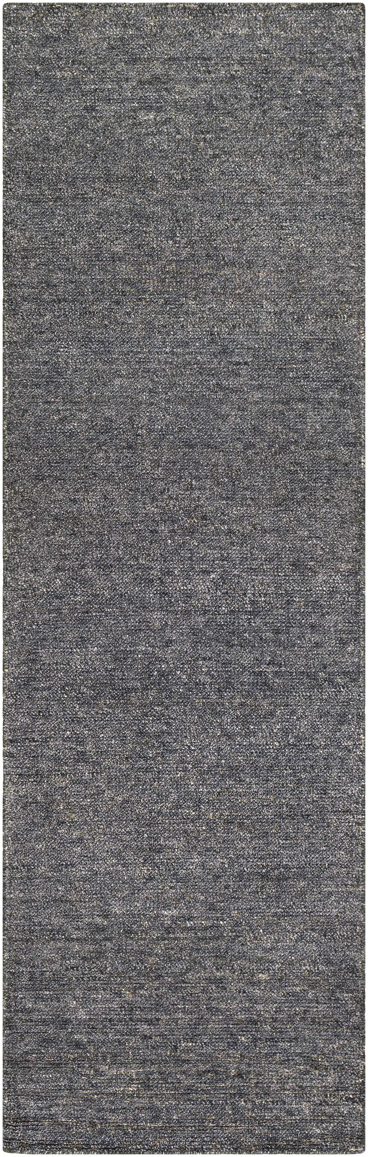 Lecompton Solid Charcoal Viscose Rug - Clearance - Ornate Home