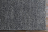Lecompton Solid Charcoal Viscose Rug - Clearance - Ornate Home