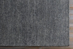 Lecompton Solid Charcoal Viscose Rug - Clearance - Ornate Home