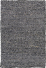Lecompton Solid Charcoal Viscose Rug - Clearance - Ornate Home