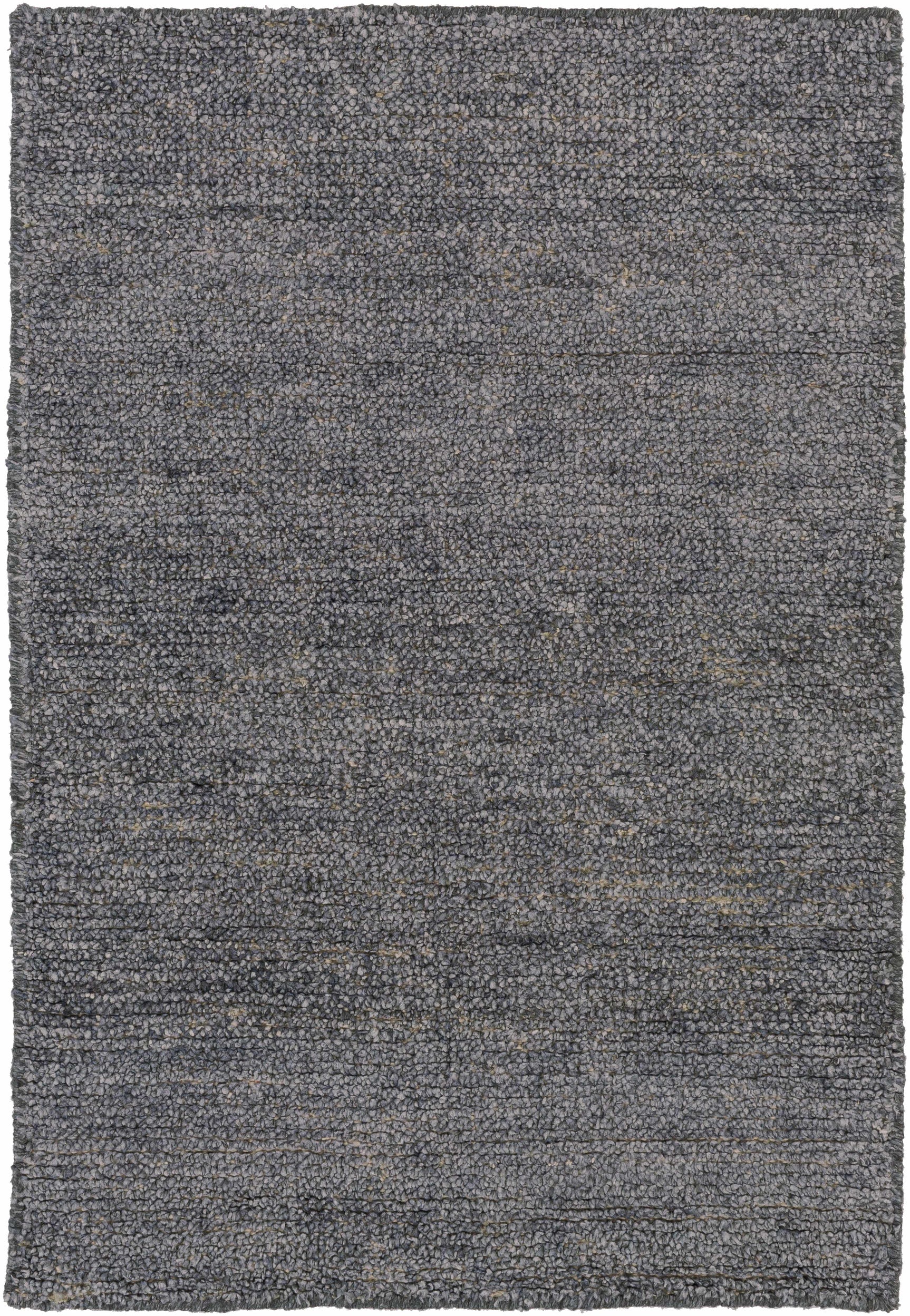 Lecompton Solid Charcoal Viscose Rug - Clearance - Ornate Home