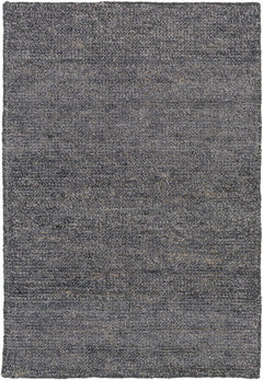 Lecompton Solid Charcoal Viscose Rug - Clearance - Ornate Home