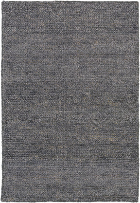 Lecompton Solid Charcoal Viscose Rug - Clearance - Ornate Home