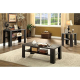 Leda Antique Black End Table - Ornate Home
