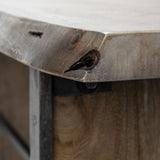 Ledger Brown Live-Edge Wooden Console Table - Ornate Home